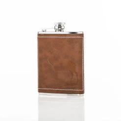 Deer Stamped Flask
