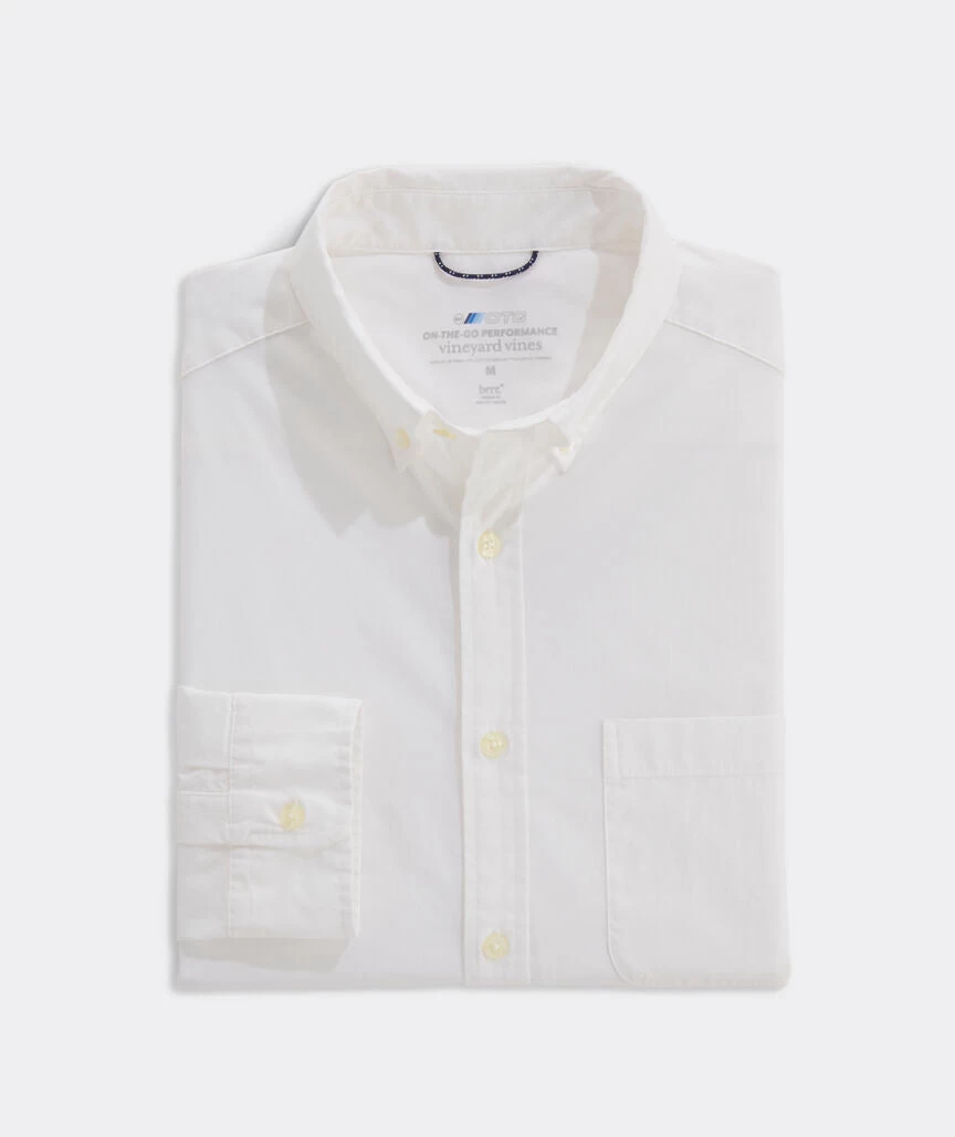 Vineyard Vines Solid On-The-Go Brr Shirt