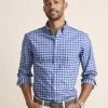 Vineyard Vines Plaid On-The-Go BRRR Shirt In Moonshine PLD