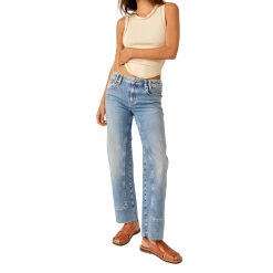 FREE PEOPLE Risk Taker High Rise Straight Jeans