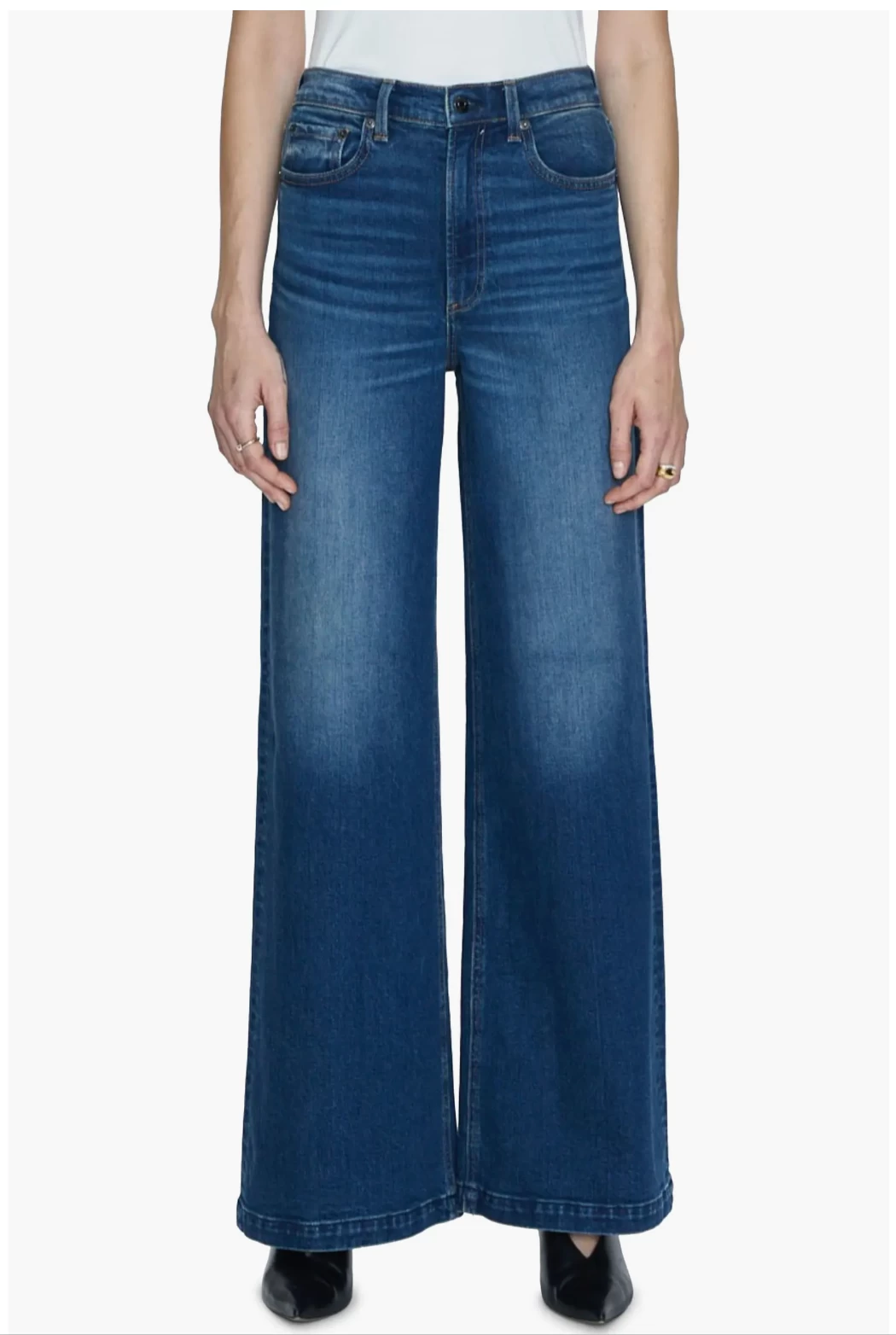 Lana High Rise Ultra Wide Leg In Mixer - Image 5