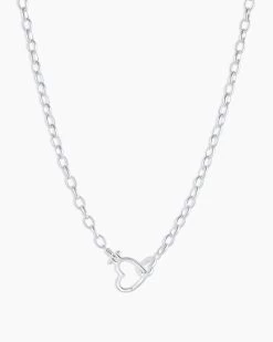 Parker Silver Heart Necklace