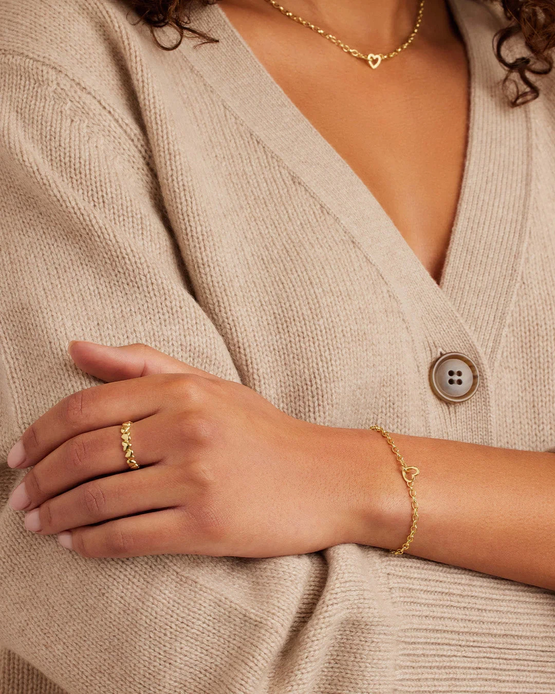 Parker Heart Gold Mini Bracelet - Image 4