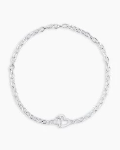 Parker Heart Silver Mini Bracelet