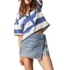 FREE PEOPLE Emmy Denim Skort