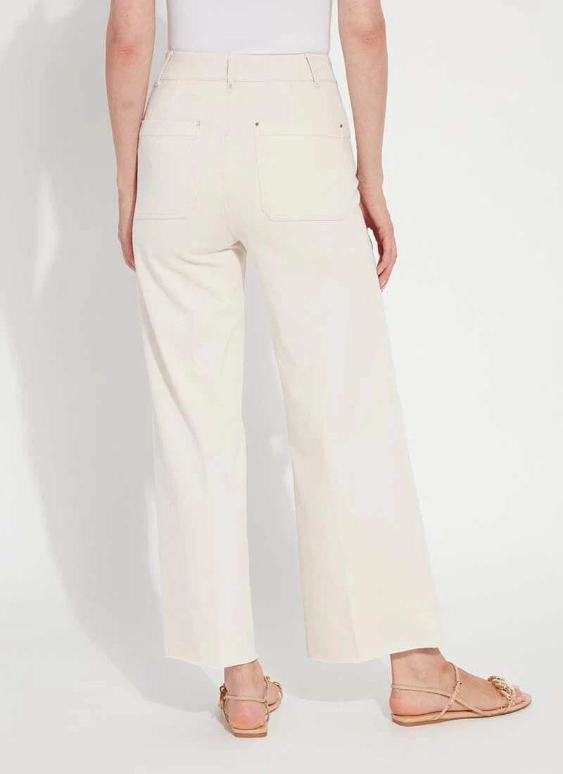 Erin High Waist Wide Leg Denim In Neutrals - Image 5