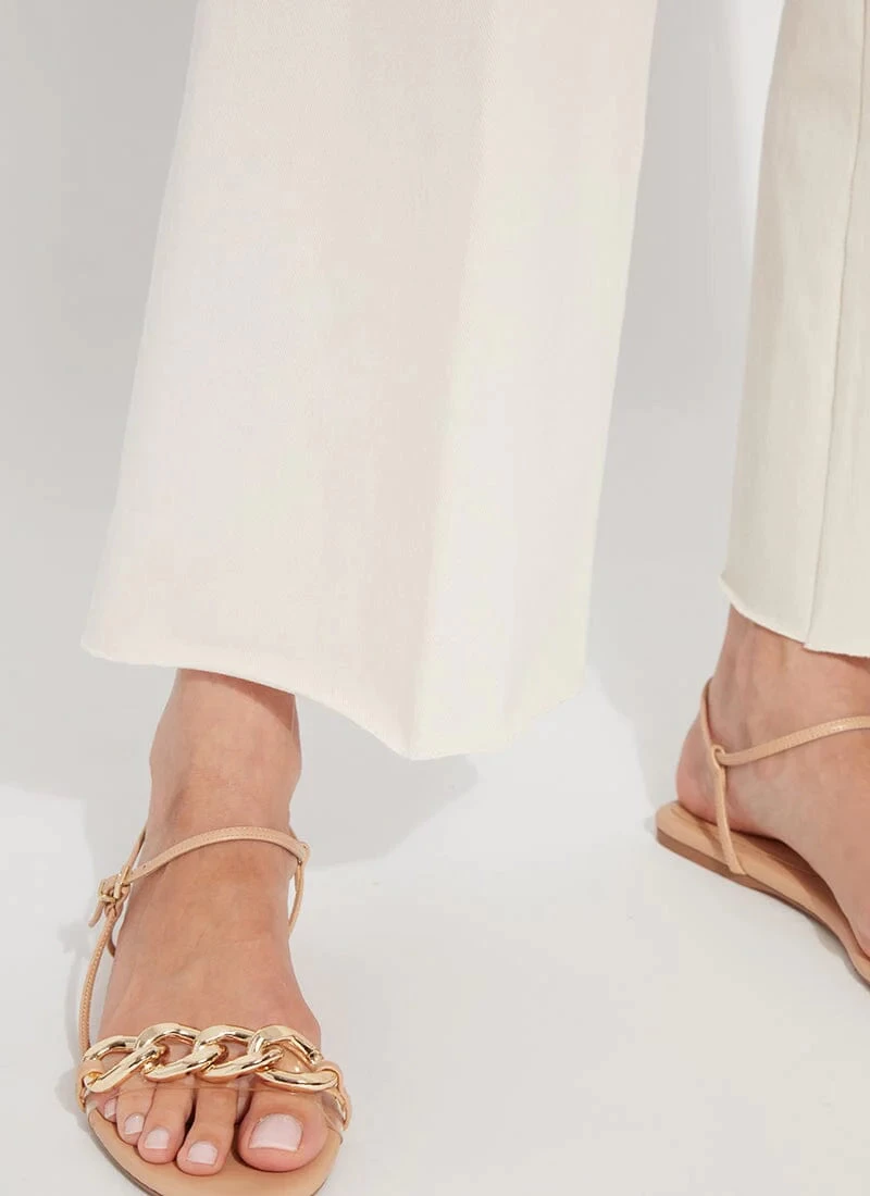 Erin High Waist Wide Leg Denim In Neutrals - Image 3