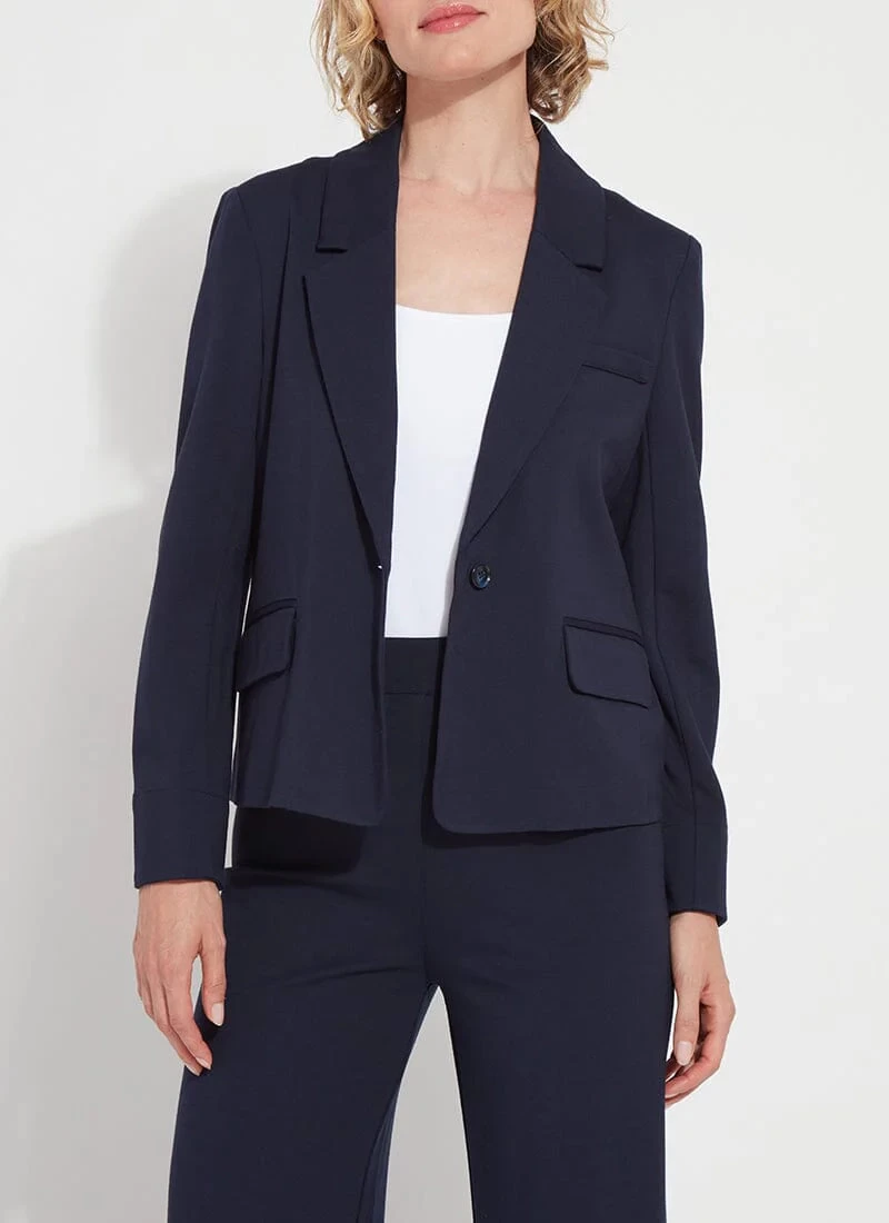 Raya Blazer In Navy - Image 2