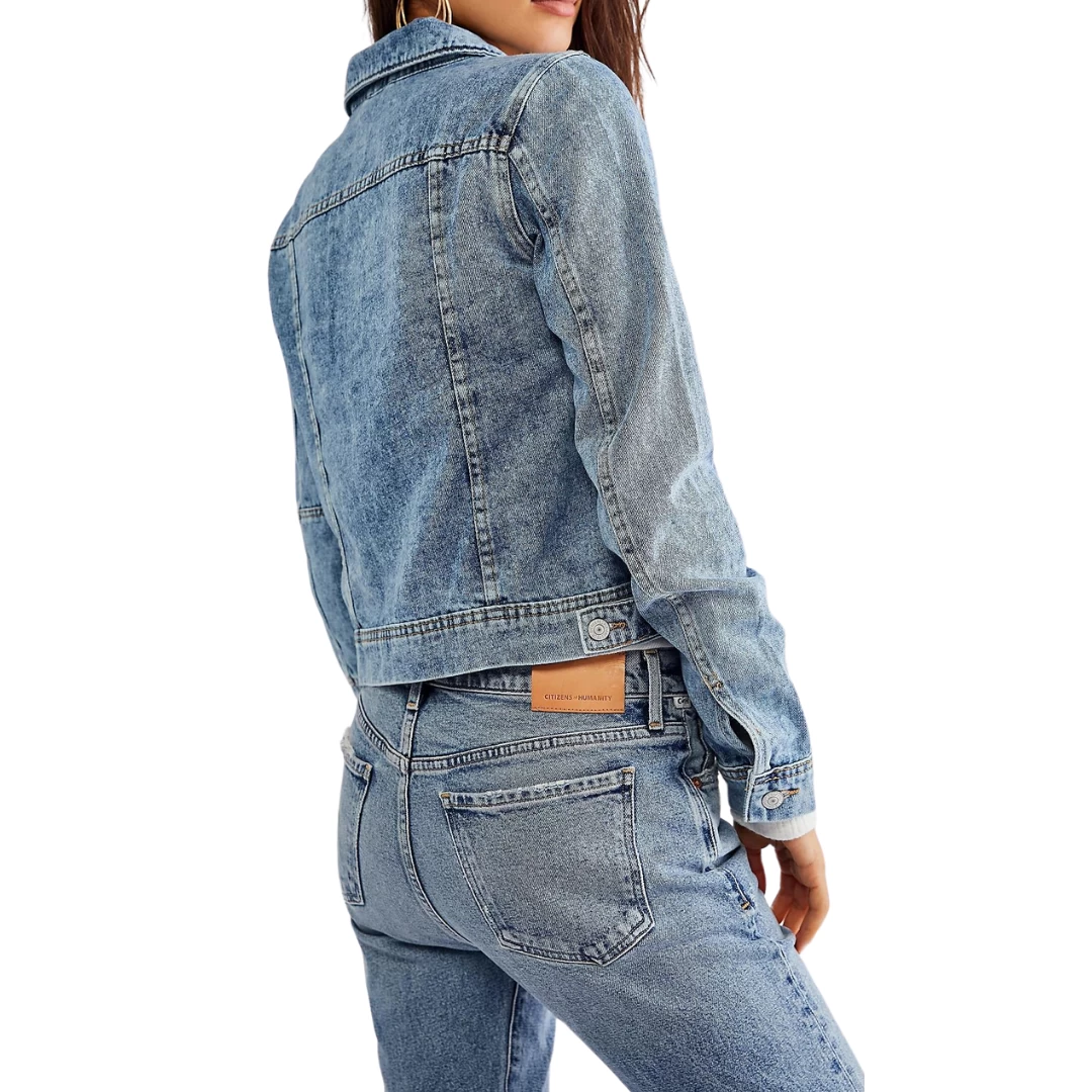 FREE PEOPLE Rumors Denim Jacket - Image 2