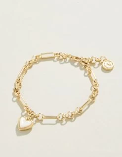 Mother Of Pearl Full Heart Bracelet
