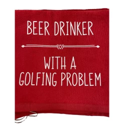 Golf Towel "Beer Drinker"