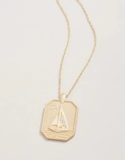 White Set Sail Necklace