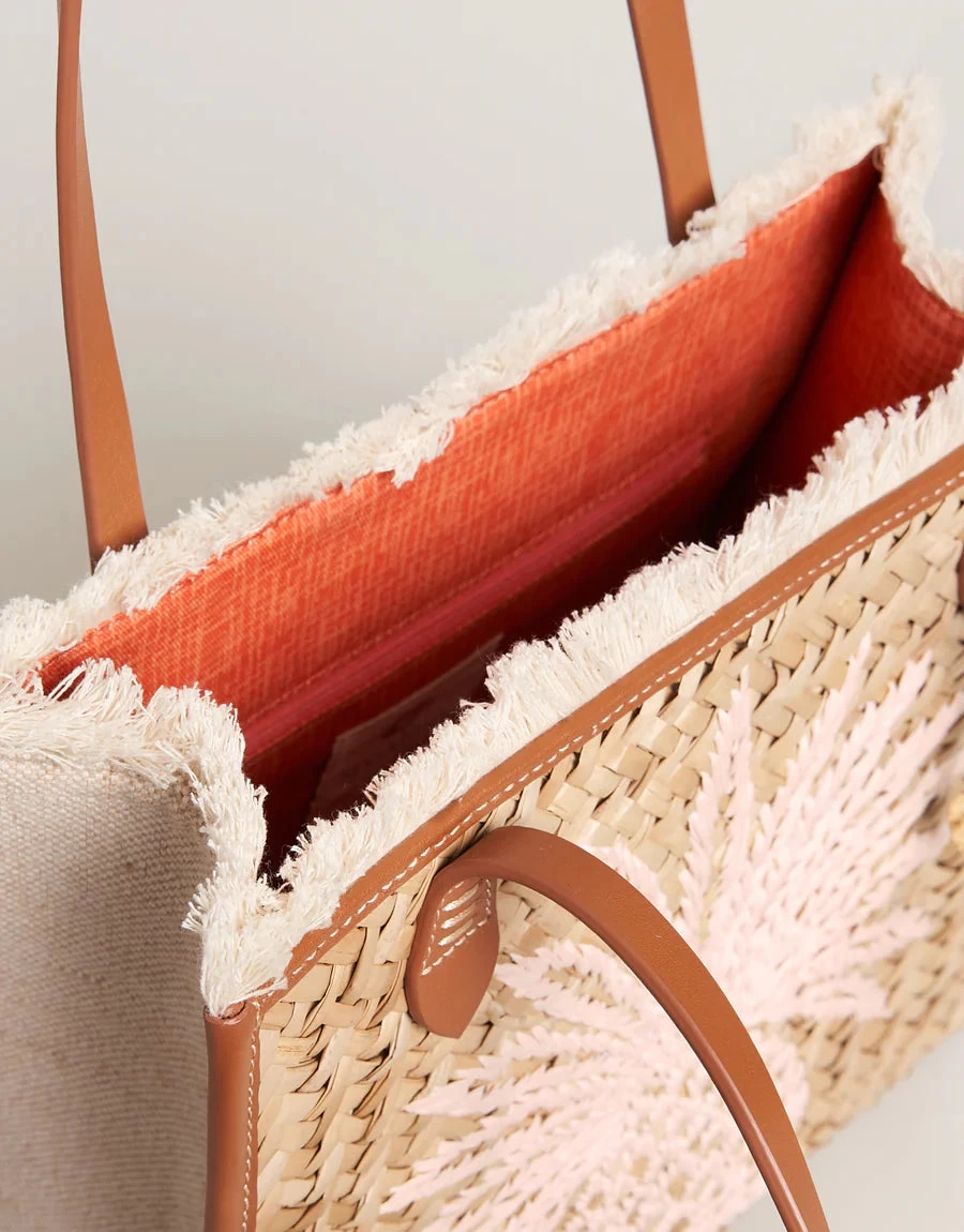 Straw Pineapple Tote - Image 2