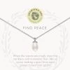 'Find Peace' Necklace In Silver