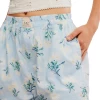 FREE PEOPLE Day To Day Floral Boxer Chambray Combo