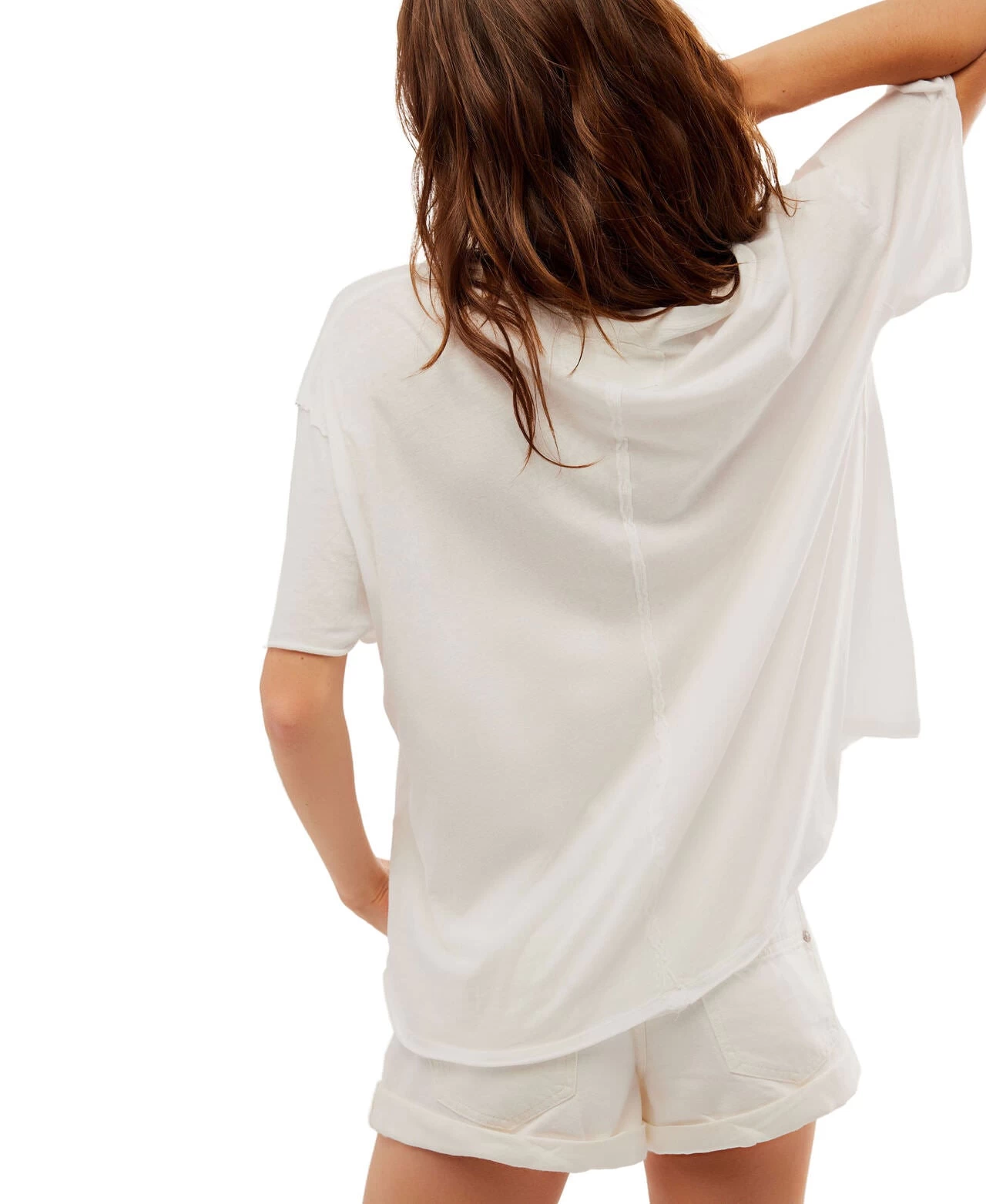 FREE PEOPLE Nina Tee In Ivory - Image 2