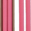 Set Of 2 Pink Hobnail Taper