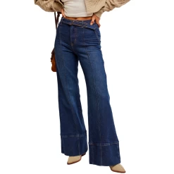 FREE PEOPLE Ryla A-Line Jean In Dreamscape Blue