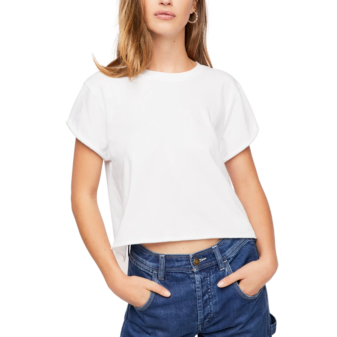 FREE PEOPLE The Perfect Tee In White