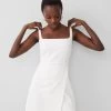 French Connection Whisper Strappy Envelope Skirt Dress