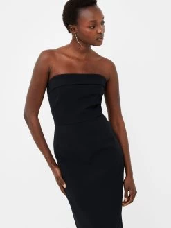 French Connection Echo Crepe Strapless Dress