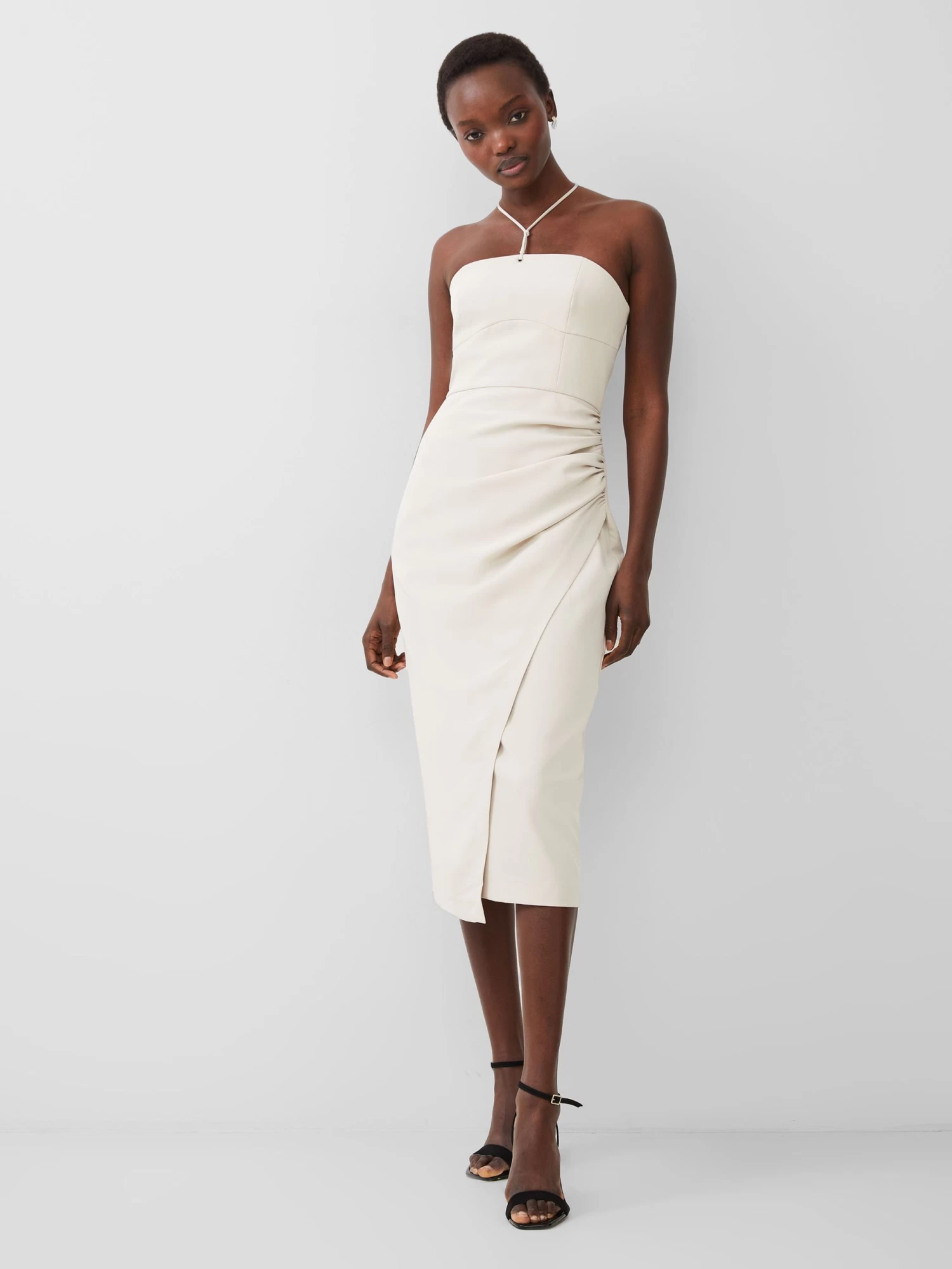 French Connection Echo Crepe Halter Dress