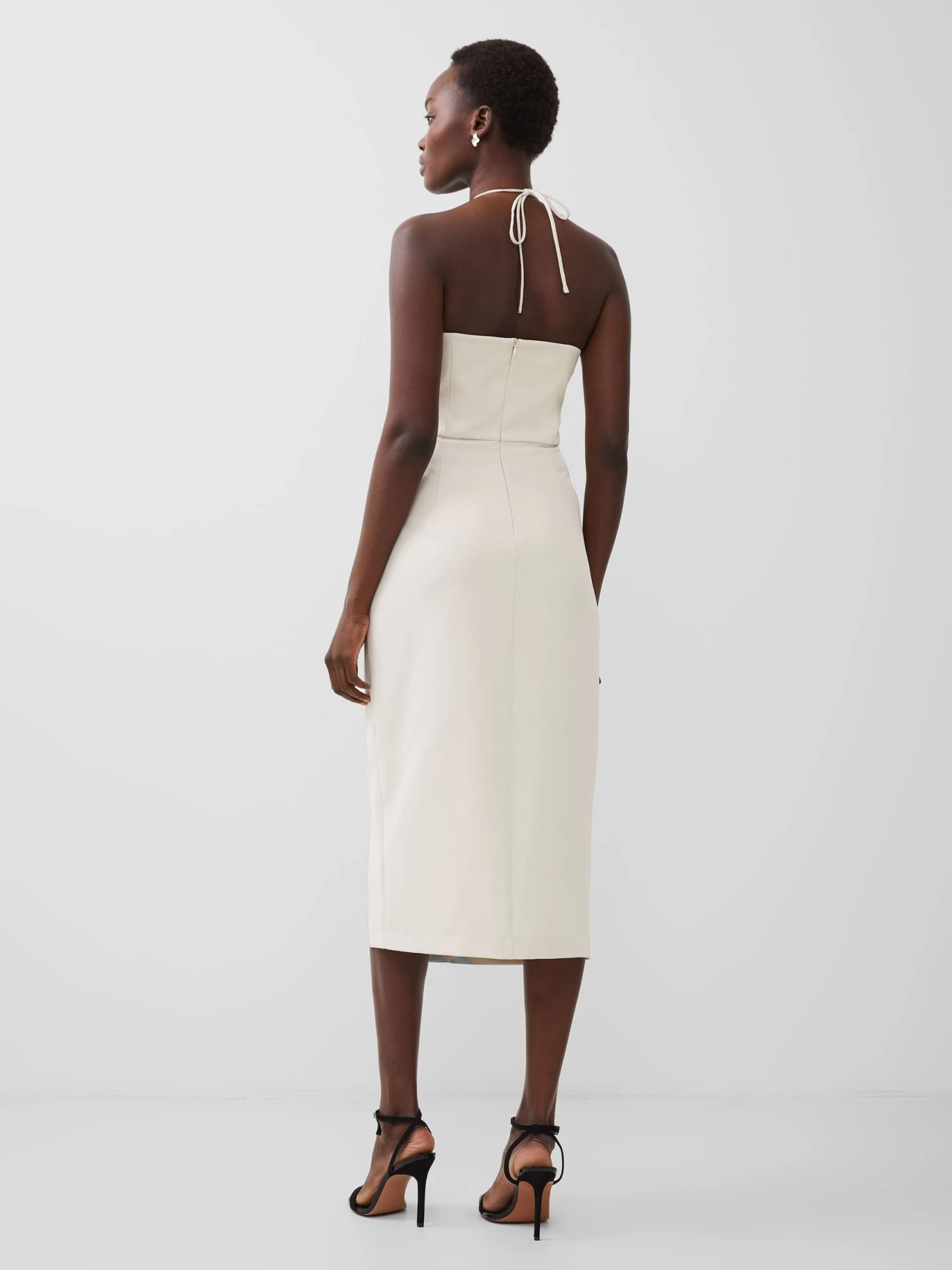 French Connection Echo Crepe Halter Dress - Image 4