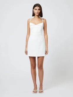 French Connection Whisper Foldover Mini Dress