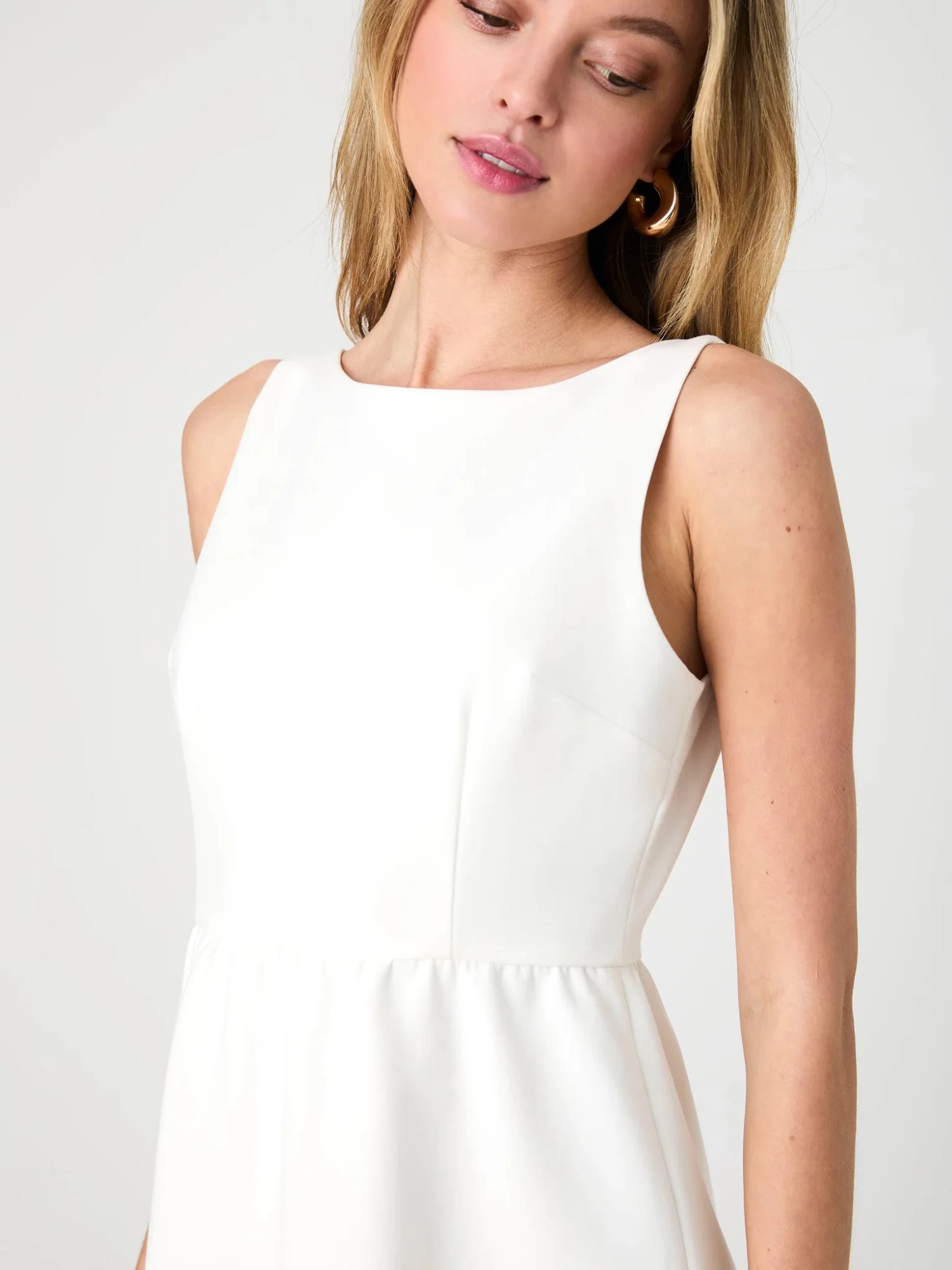 French Connection Whisper Boatneck Mini Dress - Image 5