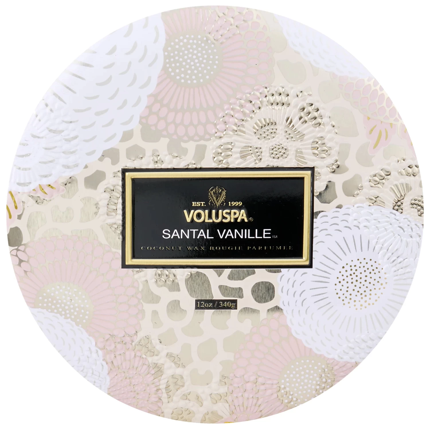 Voluspa Santal Vanille 3 Wick Tin Candle