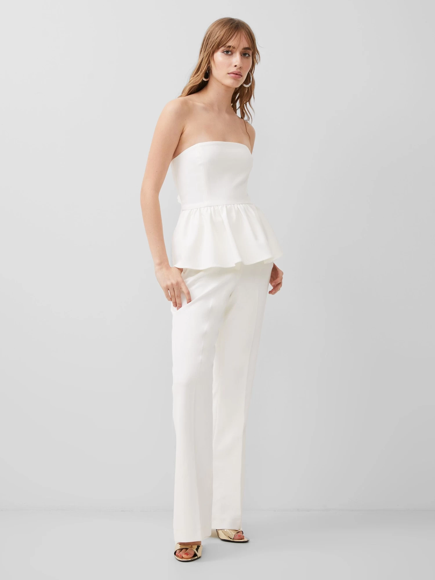 French Connection Strapless Peplum Top - Image 2