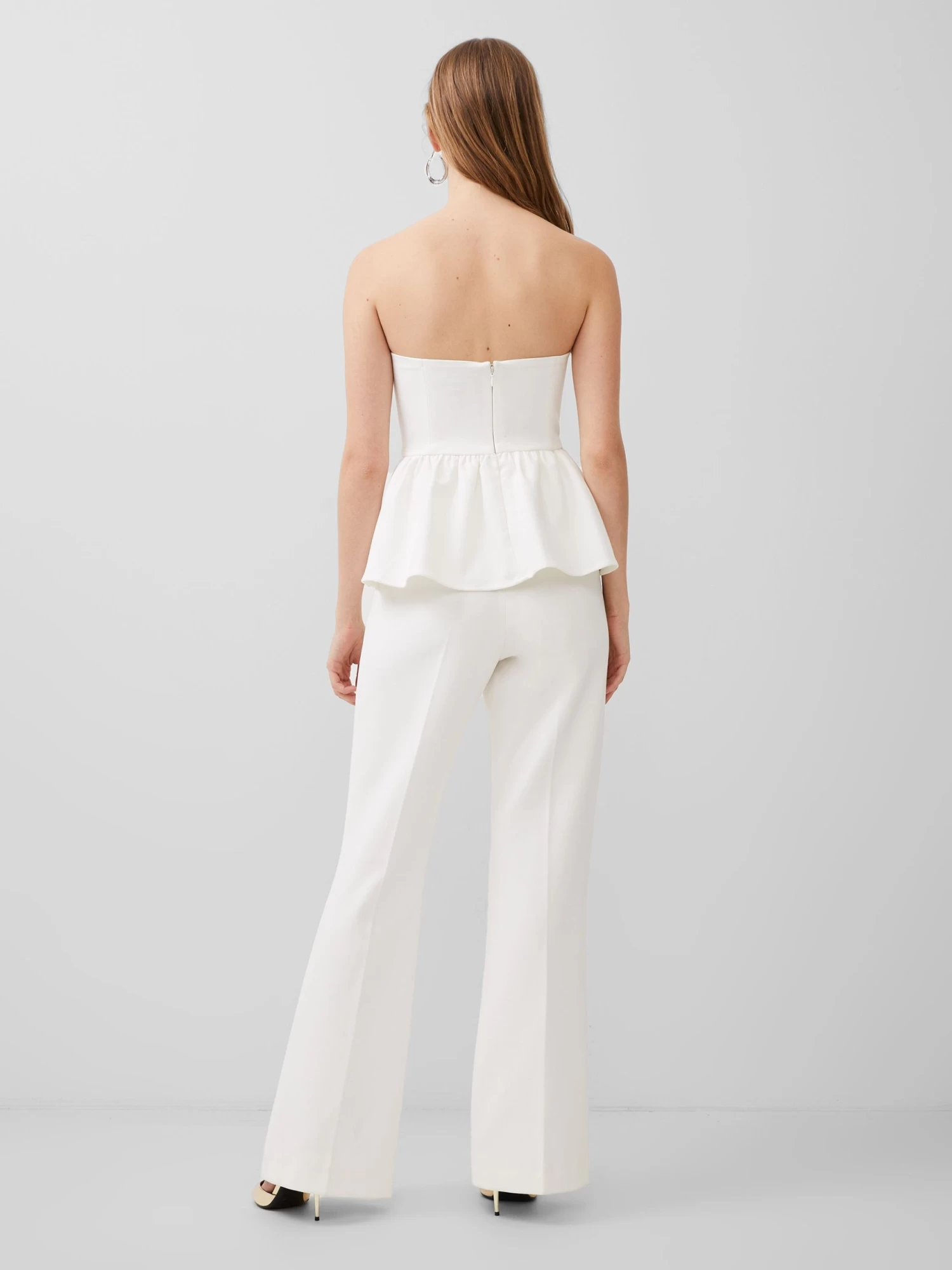 French Connection Strapless Peplum Top - Image 4