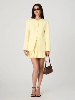 French Connection Yellow Sabine Twill Jacket
