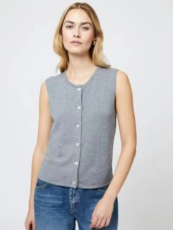 French Connection Grey Cosysoft Sweater Vest
