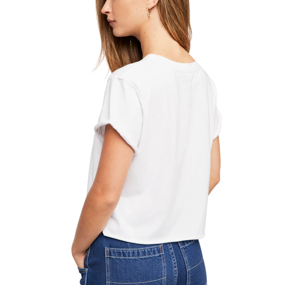 FREE PEOPLE The Perfect Tee In White - Image 2