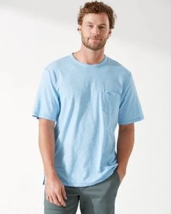 Tommy Bahama Bali Beach Short Sleeve Crew In Blue
