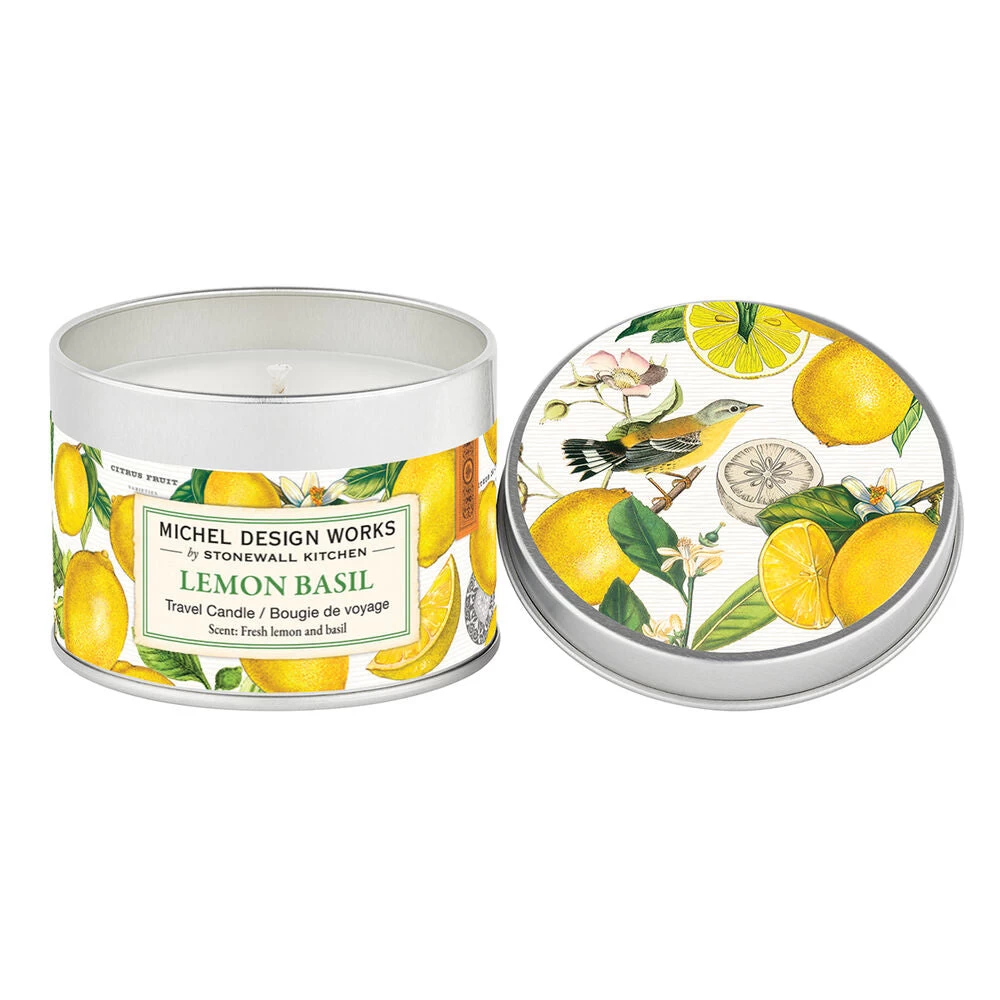 Lemon Basil Candle Tin