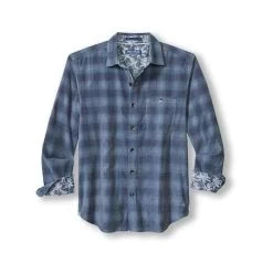 Tommy Bahama Coastline Cord Ombre Check In Dockside Blue