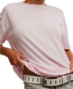 FREE PEOPLE Nina Tee In Pink