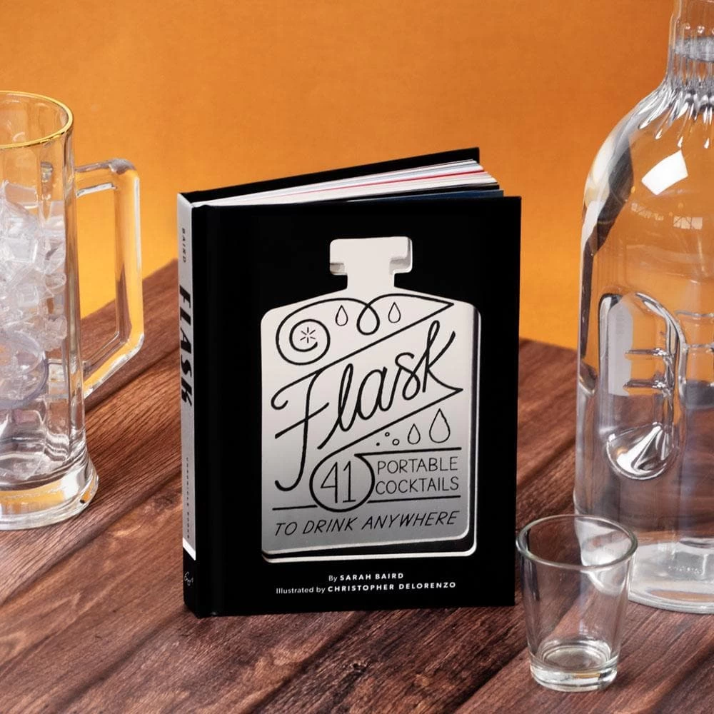 Chronicle Books Flask - 41 Portable Cocktails To Drink Anywhere - Image 2