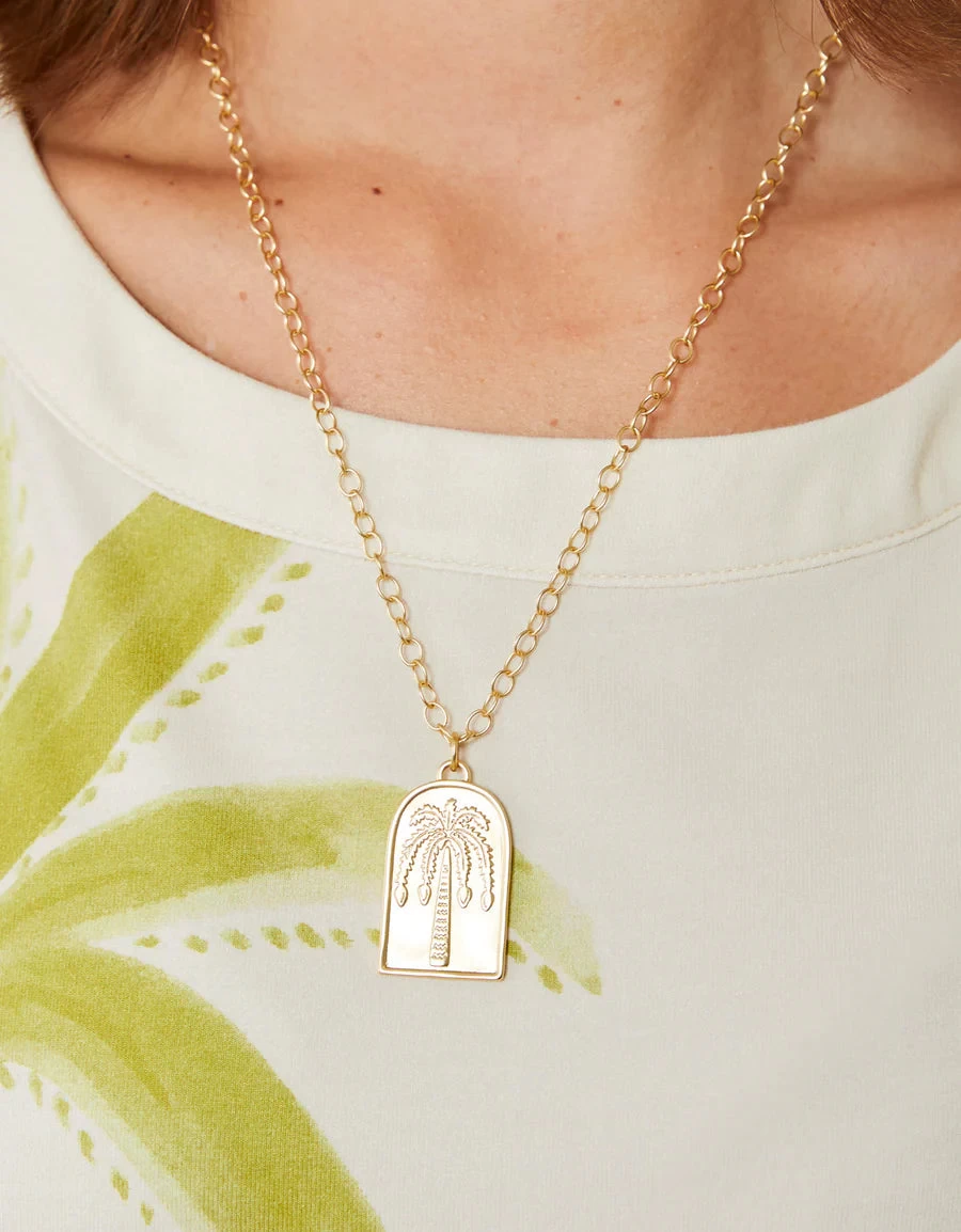 Gold Isle Of Palm Necklace - Image 3
