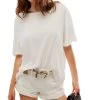 FREE PEOPLE Nina Tee In Ivory