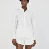 French Connection Alexis Cotton Shirt In Summer White