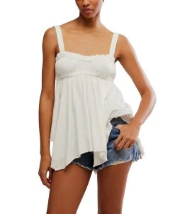 FREE PEOPLE Amaryllis Tank In Ivory