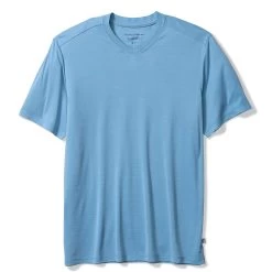 Tommy Bahama Bay Stripe V-Neck T-Shirt In Vacation Blue