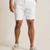 Tommy Bahama Beach Coast Stretch-Linen 9-Inch Shorts In White