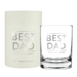 Best Dad Old Fashion Glass