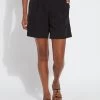 Black Dia Pleated Short