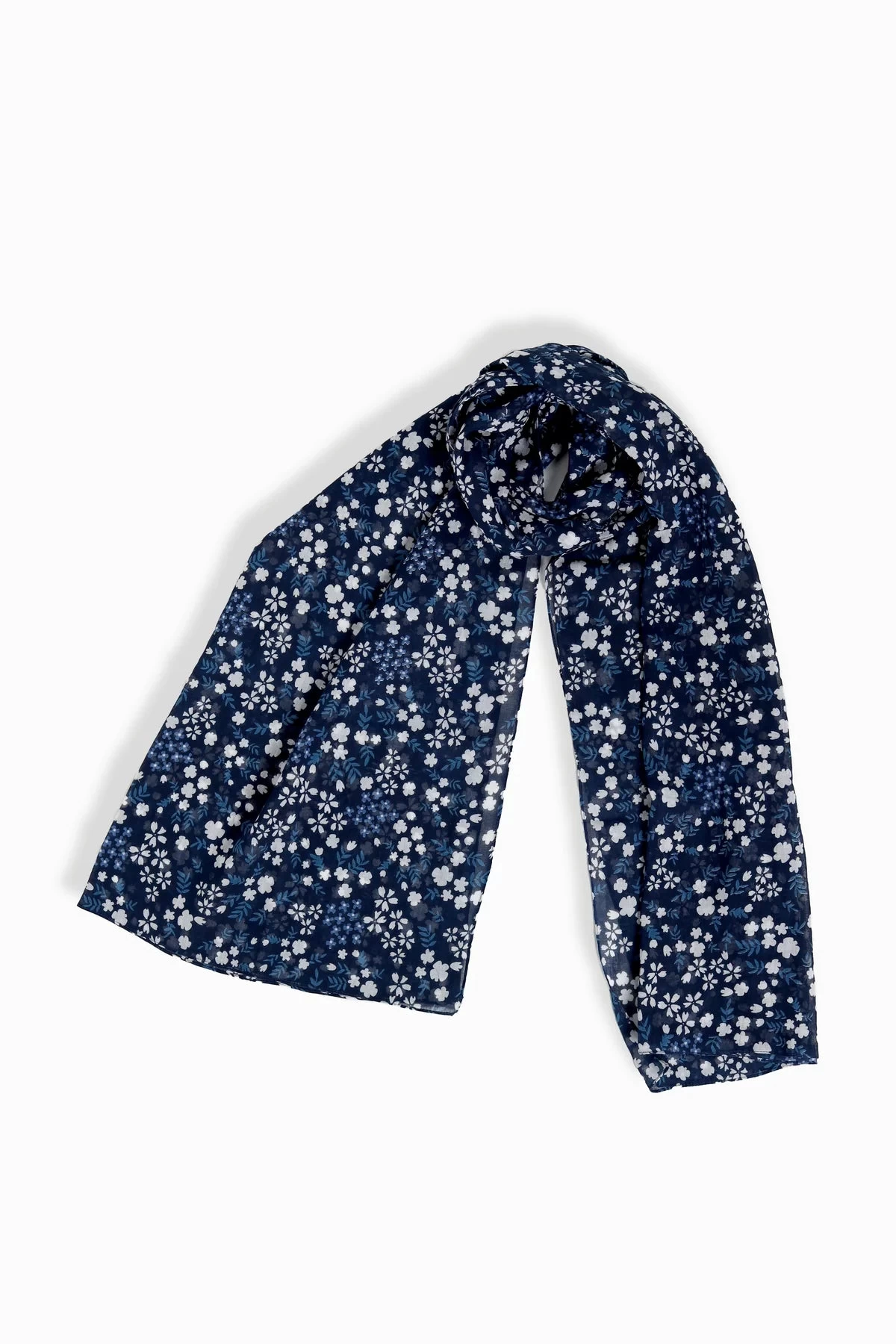Blue Sakura Long Scarf - Image 2