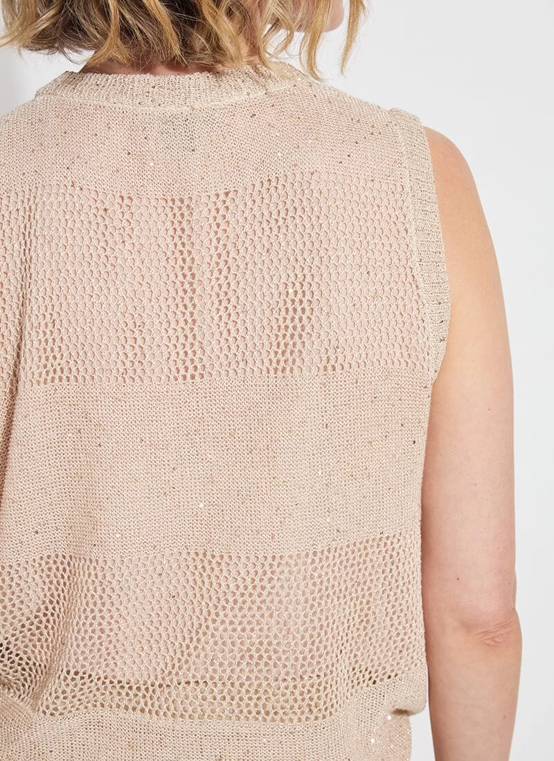 Bria Sequined V-Neck Shell - Image 3